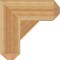 Ekena Millwork Traditional Craftsman Rough Sawn Bracket, Western Red Cedar, 6"W x 18"D x 18"H BKT06X18X18TRA04RWR - alternate 4